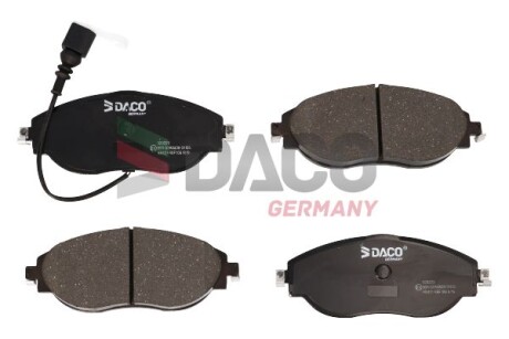 Колодки гальмівні дискові пер. DACO - DACO Germany 320223