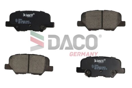 Колодки гальмівні дискові зад. DACO - DACO Germany 320604