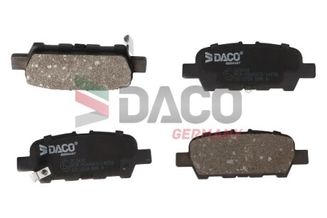 Колодки гальмівні дискові зад. DACO - DACO Germany 322642