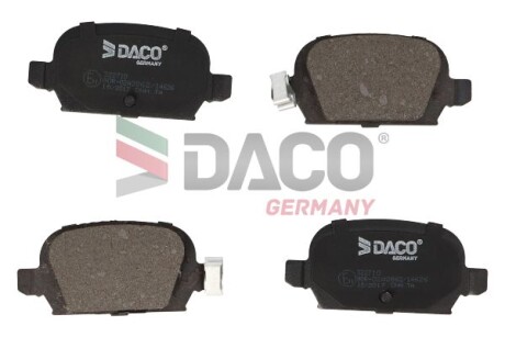 Колодки гальмівні дискові зад. DACO - DACO Germany 322710