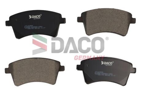 Колодки гальмівні дискові пер. DACO - DACO Germany 323008