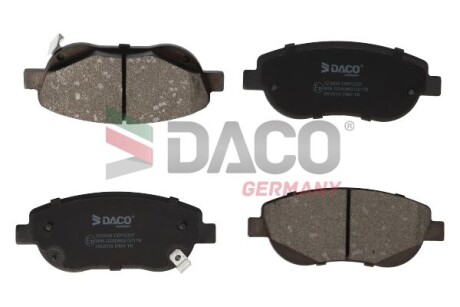 Колодки гальмівні дискові пер. DACO - (0446505260, 0446505300, 0446505290) DACO Germany 323939