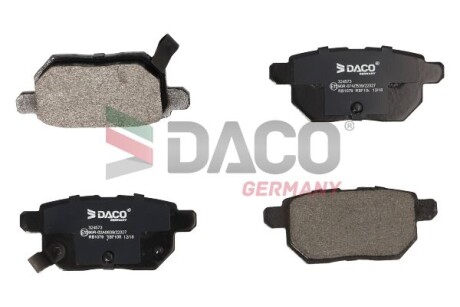 Колодки гальмівні дискові зад. DACO - DACO Germany 324573