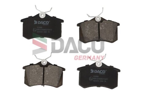 Колодки гальмівні дискові зад. DACO - DACO Germany 329986