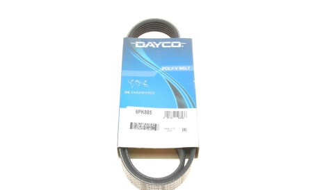 Ремінь генератора поліклиновий - DAYCO 6PK885