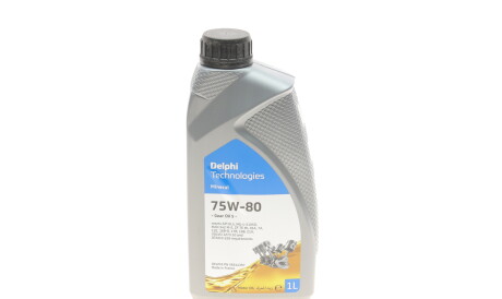 Масло трансмиссионное полусинтетическое GEAR OIL 5 75W-80, 1л - Delphi 28344397