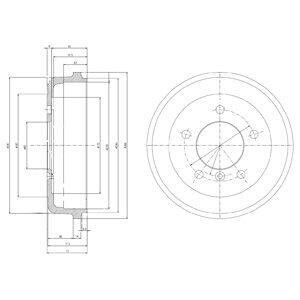 Тормозной барабан - Delphi BF168