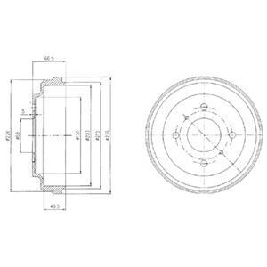 Тормозной барабан - Delphi BF481