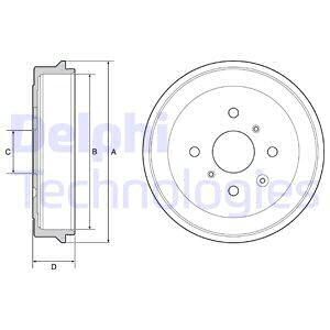 Гальмівний барабан - Delphi BF506