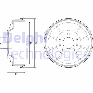 Beben hamulcowy - (424751, 424756) Delphi BF562