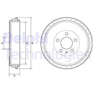 Beben hamulcowy - (2Q0609617A) Delphi BF564