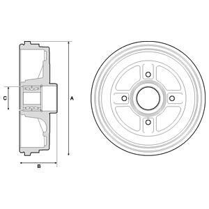 Тормозный барабан - Delphi BFR496