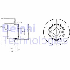 Тормозной диск - Delphi BG2466