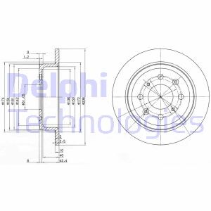 Фото 2 - Гальмівний диск Delphi BG2538