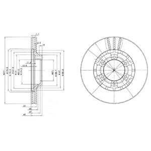 Тормозной диск - Delphi BG2561