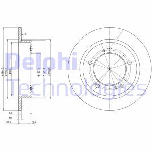 Фото 2 - Гальмівний диск Delphi BG2584