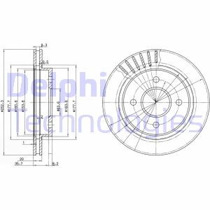 Фото 4 - Гальмівний диск Delphi BG2700