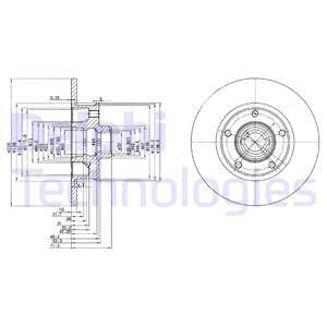 Фото 2 - Гальмівний диск Delphi BG2714