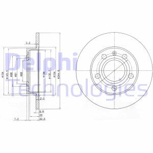 Тормозной диск - Delphi BG2753C