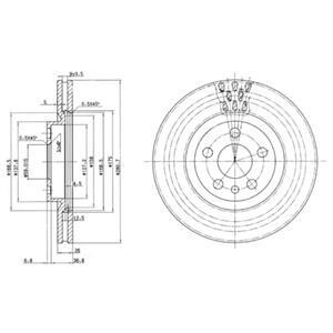 Тормозной диск - Delphi BG2844