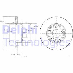 Фото 2 - Гальмівний диск Delphi BG2898