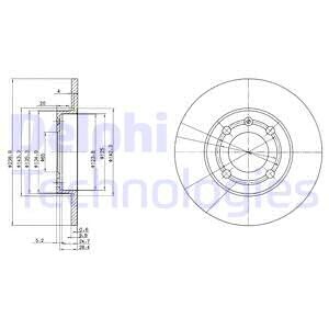 Фото 2 - Гальмівний диск Delphi BG2911