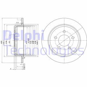 Фото 4 - Гальмівний диск Delphi BG3073