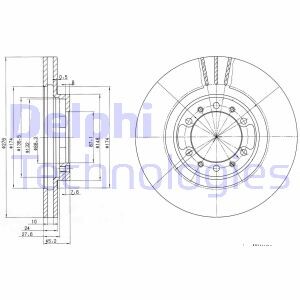 Тормозной диск - Delphi BG3099