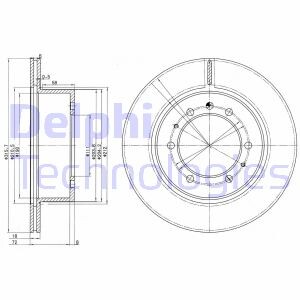 Фото 2 - Гальмівний диск Delphi BG3117