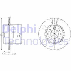 Фото 2 - Гальмівний диск Delphi BG3134