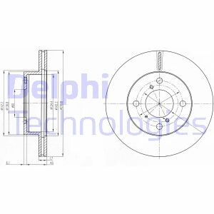 Тормозной диск - (5531175F00, 5531175F10, 5531175F11) Delphi BG3499