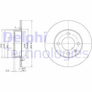 Фото 2 - Тормозной диск Delphi BG3505