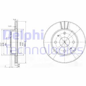 Фото 2 - Тормозной диск Delphi BG3555