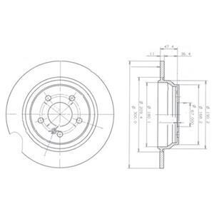 Тормозной диск - Delphi BG3725