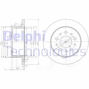 Гальмівний диск - Delphi BG3853