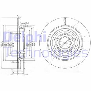 Тормозной диск - Delphi BG3886C