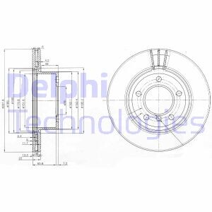 Тормозной диск - (34116764641, 34116854997) Delphi BG3900C