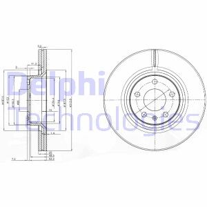 Тормозной диск - Delphi BG3942