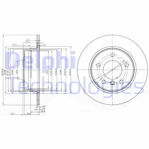 Гальмiвнi диски - (4020615E01, 4020615E00, 4020615) Delphi BG3948C