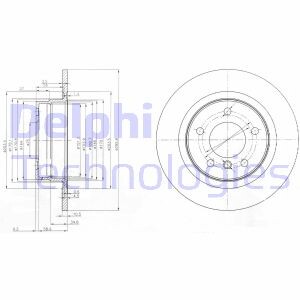 Тормозной диск - Delphi BG3960