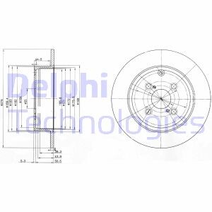 Фото 2 - Тормозной диск Delphi BG3974