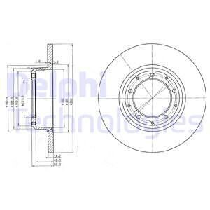 Tarcza ham./tyг/ landrover defender 110,130 93- - Delphi BG3982C