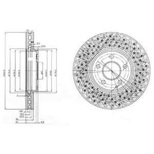 Тормозной диск - Delphi BG3986