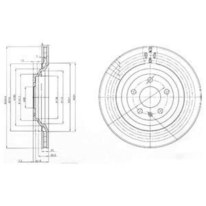 Тормозной диск - (4F0615601F) Delphi BG3991