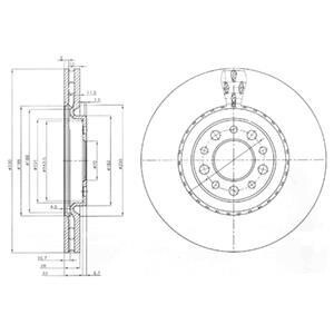 Гальмівний диск - (04779884AA, 04779884AC, 4779884AA) Delphi BG3993