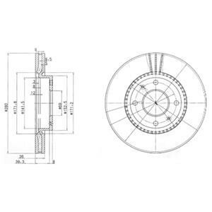 Тормозной диск - Delphi BG4013