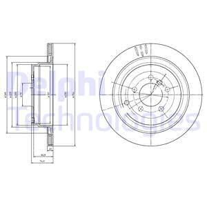 Tarcza ham.range rover 02- tyl - (lr017804, lr031844, sdb500202) Delphi BG4021C