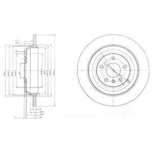 Тормозной диск - Delphi BG4031