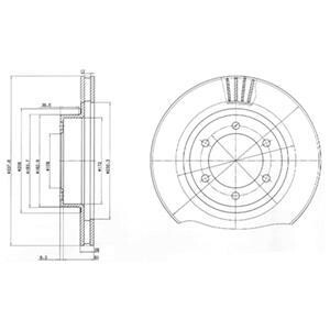 Тормозной диск - Delphi BG4052