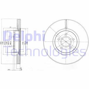 Диск гальмівної - Delphi BG4056C